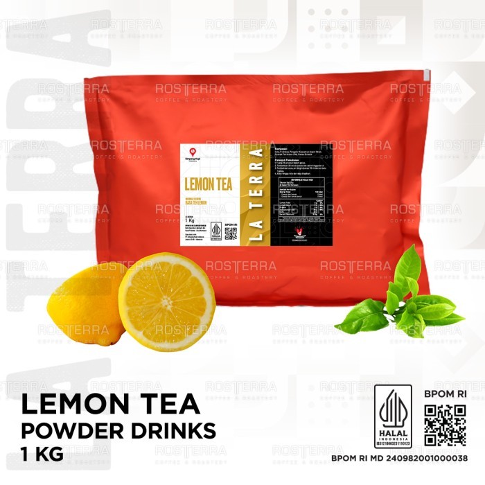 

Powder Premium Lemon Tea Drink Bubuk Minuman Rasa Teh Lemon 1kg La Terra