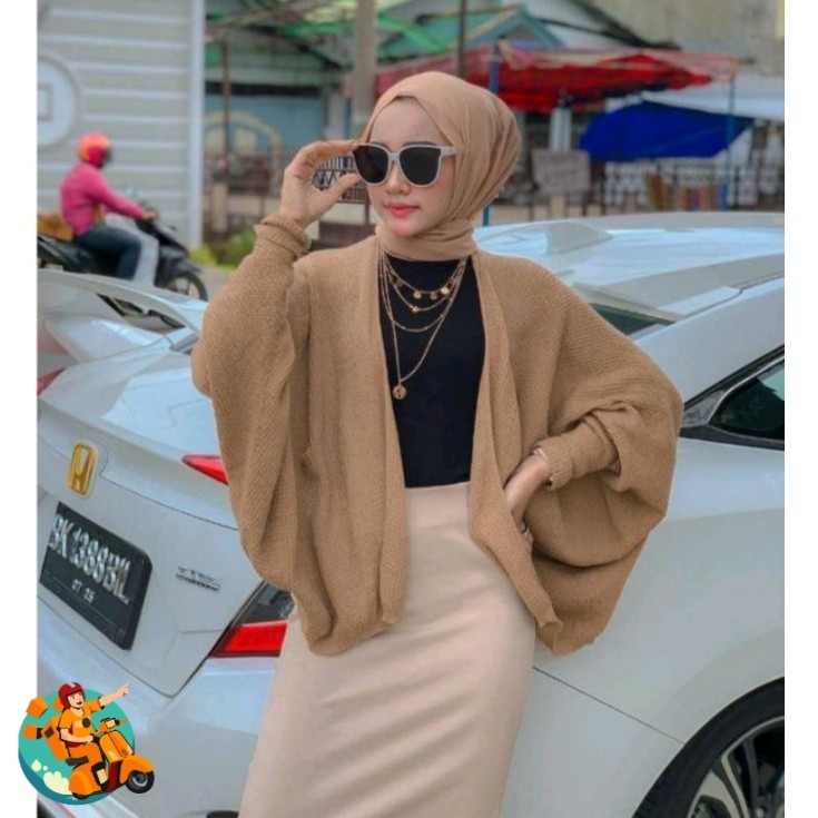CARDIGAN RAJUT / BATWING KELELAWAR CARDIGAN / CARDIGAN BIG