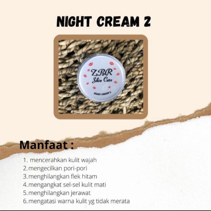 ZBR Skincare Night Cream Acne