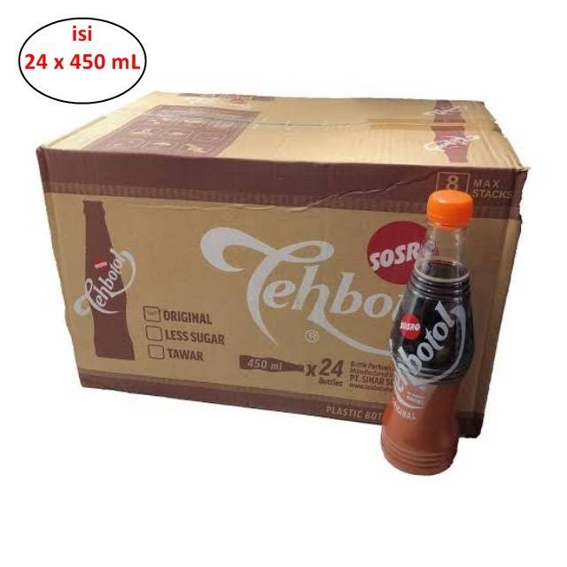 

NEW ITEM MINUMAN SOSRO TEH BOTOL ORIGINAL 24 X 450ML