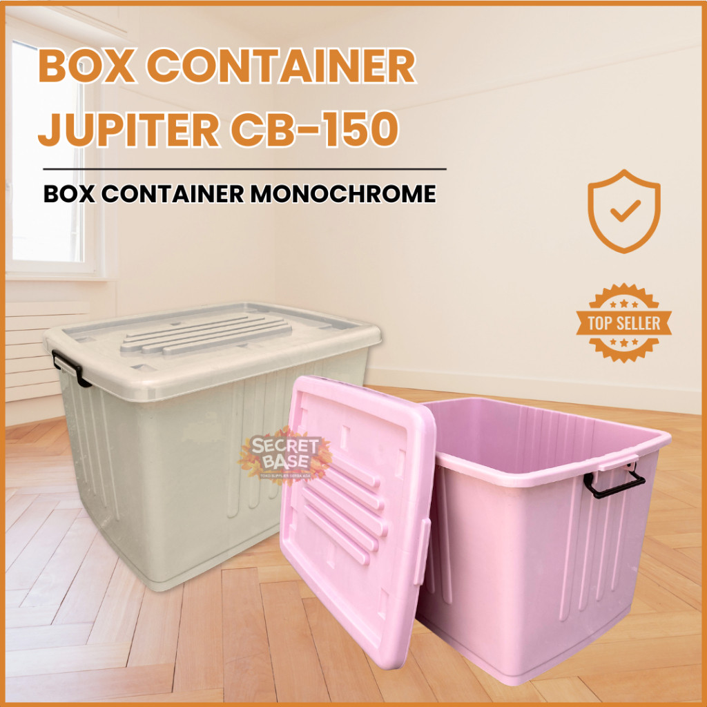 BOX CONTAINER 150 LITER + RODA - Kontainer Box / Container Box Plastik