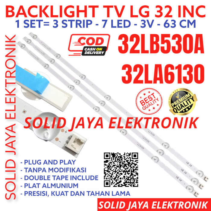 BACKLIGHT TV LED LG 32LB530A 32LB530 A BL 32LB 32 LB 3V 7K LAMPU