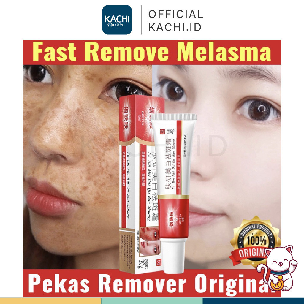 KACHI - BEOTUA Krim Penghilang Flek Hitam 20g - Salep Obat Fu Yan Mei Bai Qu Ban Shuang - Beo Tua Fr
