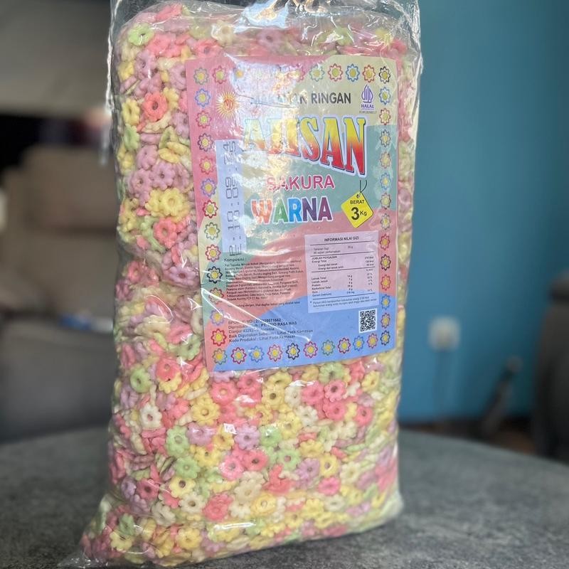 

TripelM Sakura warna warni 500gr/ cemilan snack Makanan Food