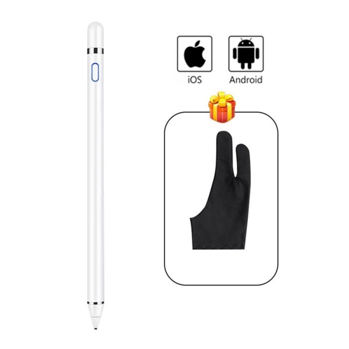 Pencil Laptop Dell Latitude 5290 2in1 Touchscreen Stylus Pen Universal - Putih