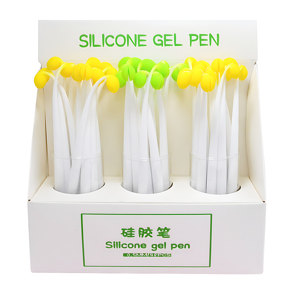 

Korean Kawaii Bean Sprout Pens Writing Drawing Cute School Gel Ink Pen Funny Women Girls Aesthetic Stationery Elegant Ballpoint
