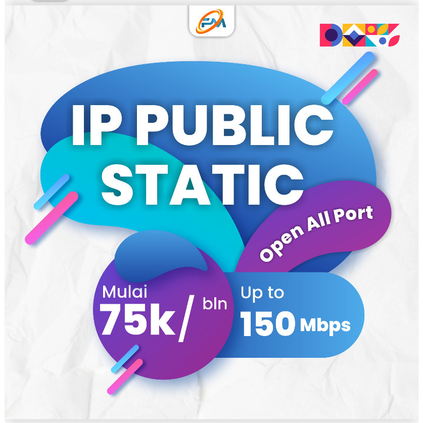 IP Publik Statik Open All Port Setahun, Webserver, Dapodik, Mikrotik, Dll