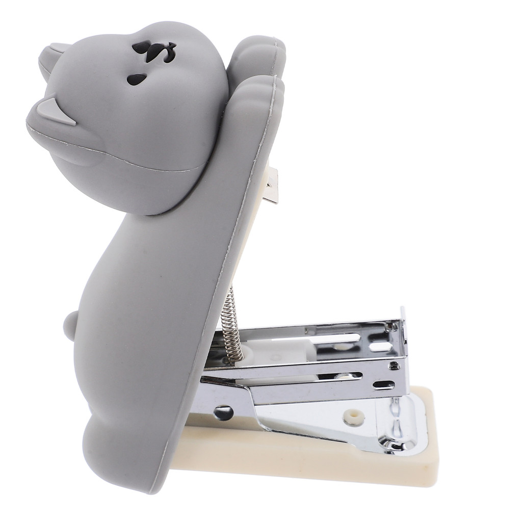 

Cute Dog Design PVC Silicone Desktop Stapler Portable Mini Office Supplies Heavy Duty Arm Kids Hand Held Cartoon for Papers
