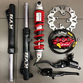 Paketan Master Rem RCB E3 Kotak 14mm set kanan kiri+Shock Shockbreaker Depan Belakang KYB Zeto 310mm