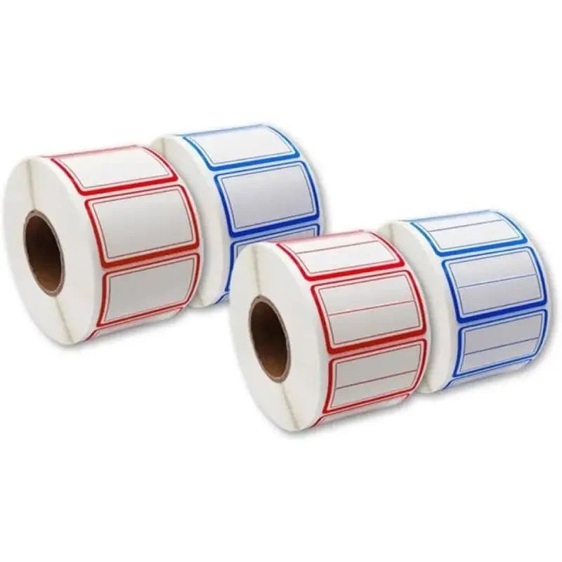 

500pcs Name Tag Stickers Plain Labels Adhesive Tags Name Badge Stickers for School Office Home Clothes Mailing Storage B