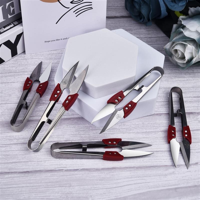 

Stainless Steel Yarn Shears Cutting Sewing Scissors Shears Cross Stitch Scissors Embroidery Scissor U Thread Scissors for Fabric