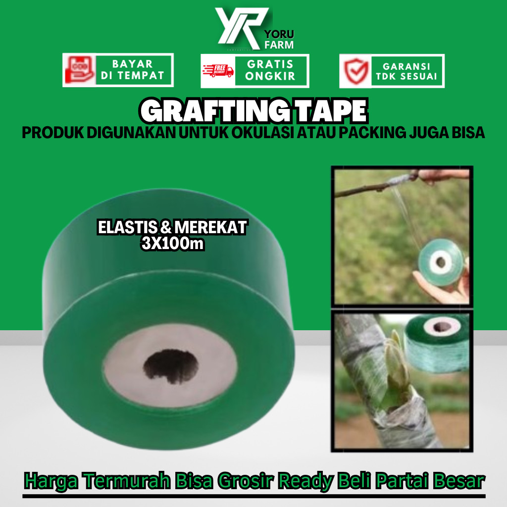 GRAFTING TAPE PLASTIK OKULASI CANGKOK TANAMAN