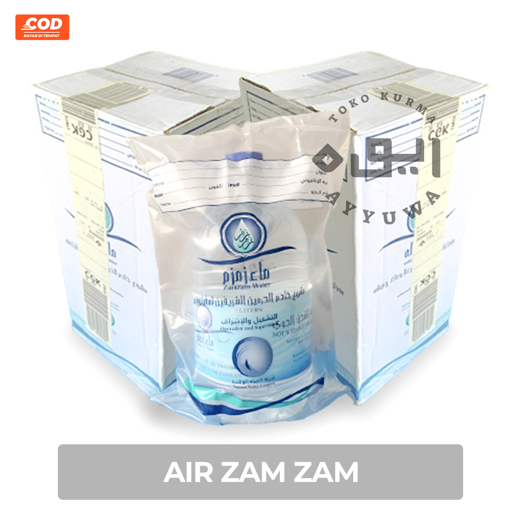 

AIR ZAMZAM KEMASAN 5 LITER /AIR ZAM ZAM 5 LITER ORIGINAL OLEH OLEH HAJI DAN UMROH