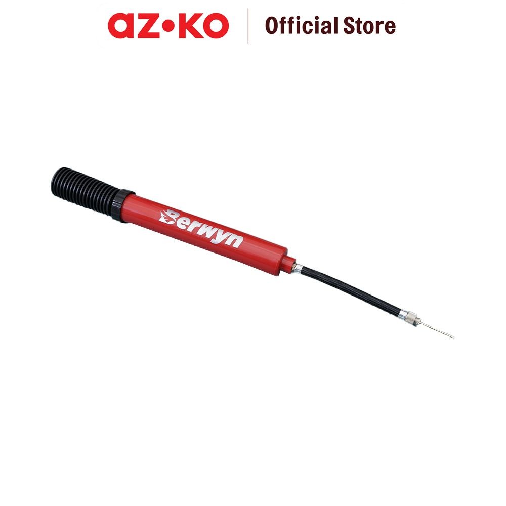 AZKO Berwyn 10 inci Pompa Tangan Double Action - Merah Tire Inflator Hand Pump Serbaguna Perlengkapa