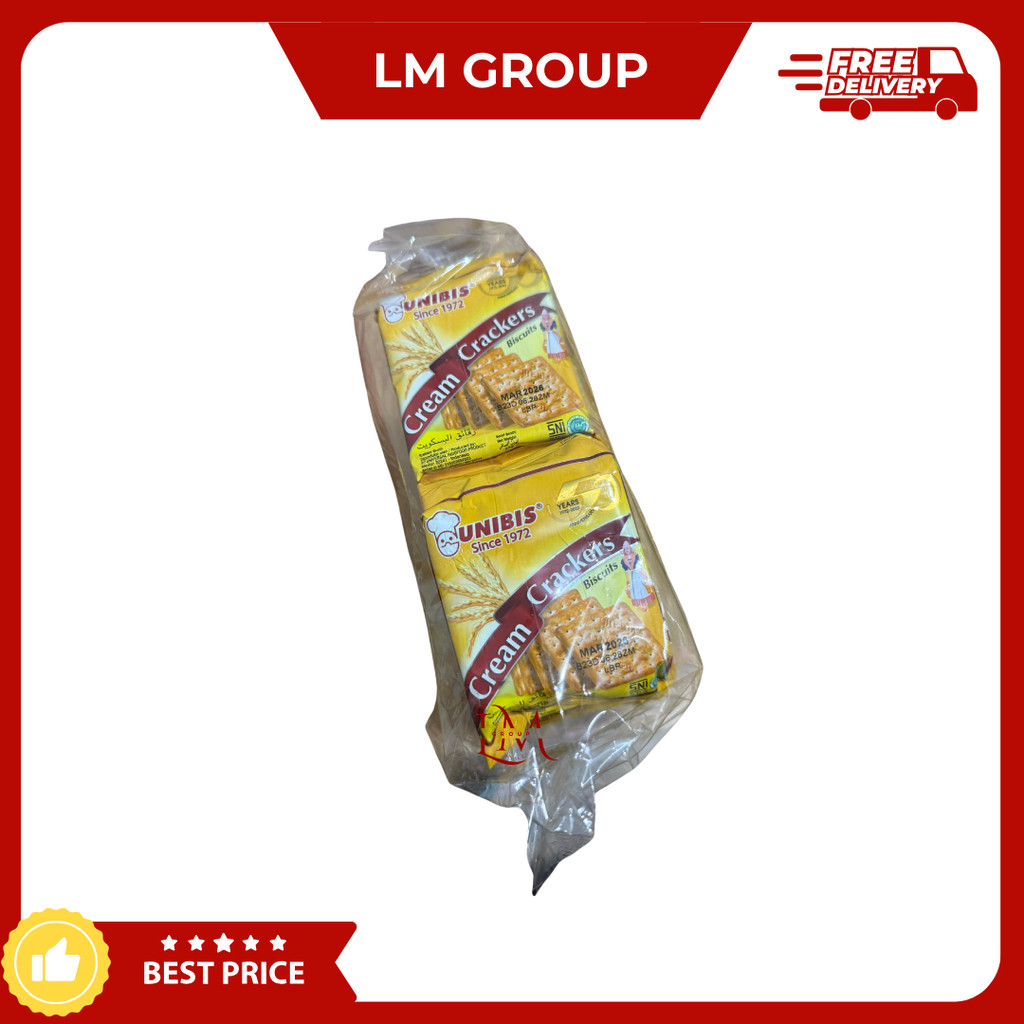 

Unibis Biskuit Crackers See Hong Puff/Cream Crackers 1 Pak isi 10 27gr