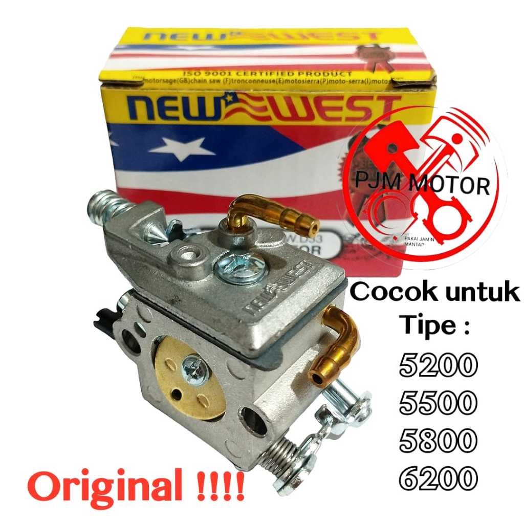 

original new west 5200 carburator karburator mesin chainsaw senso sinso 5500 5800 528 628 788 ORIGINAL amplas