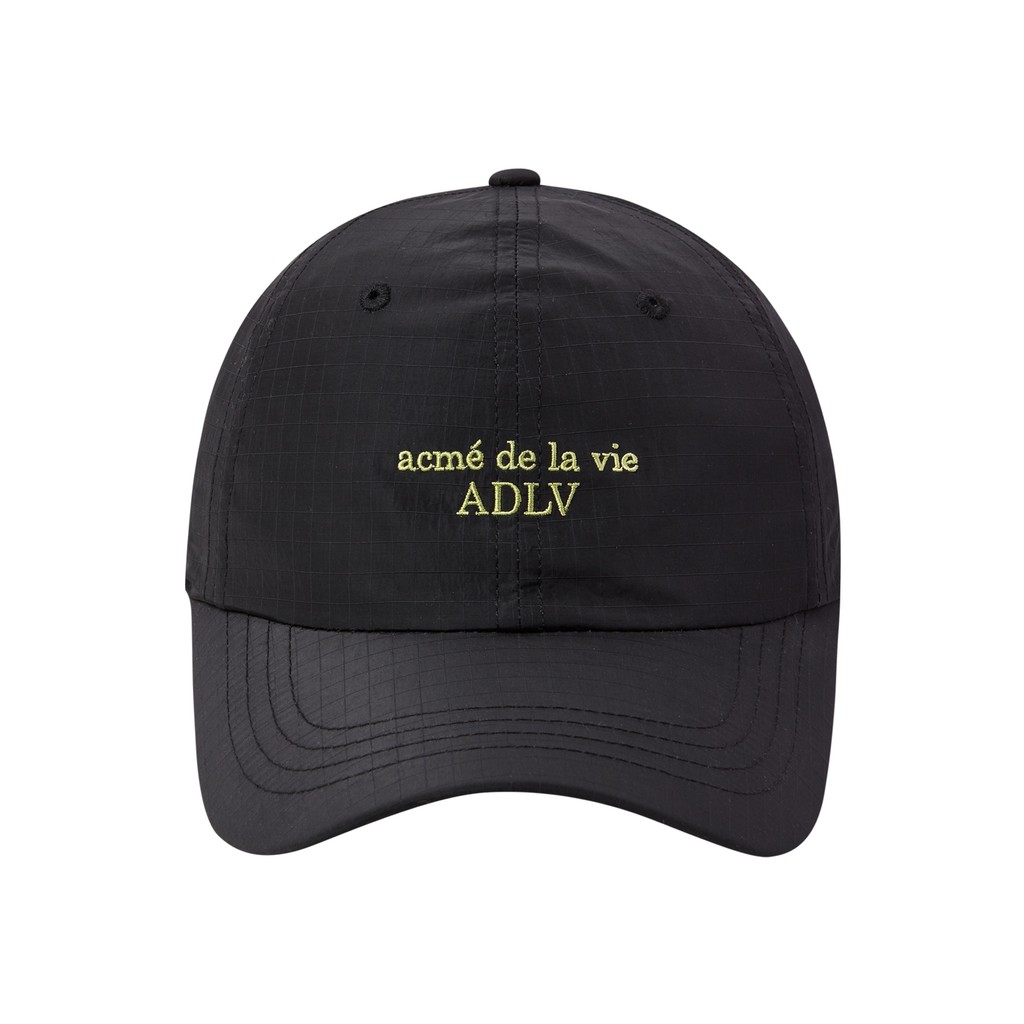 [ADLV] Check Ripstop String Ball Cap Black - Topi Standard Fit Unisex acme de la vie
