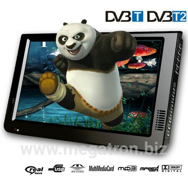 Portable LED TV 10 inch (Analog & DVB-T2) - ada HDMI / RCA / USB input