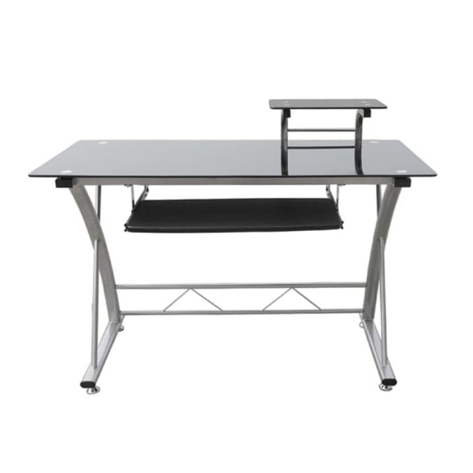 Meja Kerja Kantor Minimalis Modern INFORMA Hazel Meja Kaca Tempered
