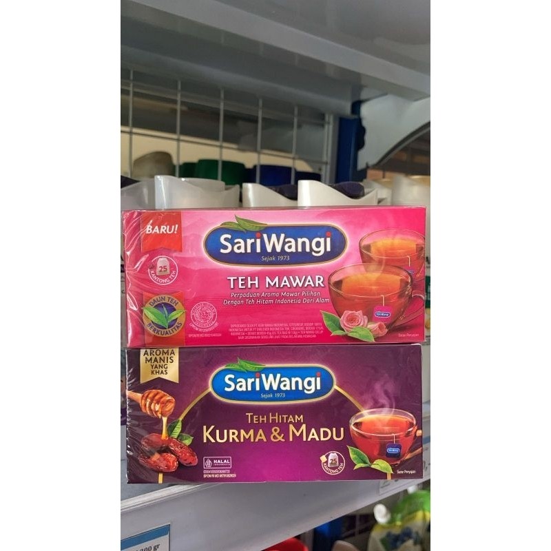 

Sariwangi Teh Kurma&Madu Sariwangi Teh Mawar 1.85gram Sari Wangi Teh - Teh Celup - COD