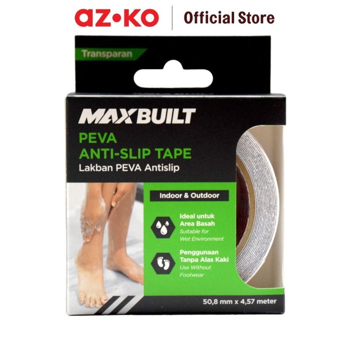 

Promo AZKO Maxbuilt 4.57 mtr Lakban Kamar Mandi Anti Slip Peva Clear 50.8 Mm Tape Floor Bathroom Lakban Anti Slip Serbaguna Perlengkapan Keselamatan terlaris