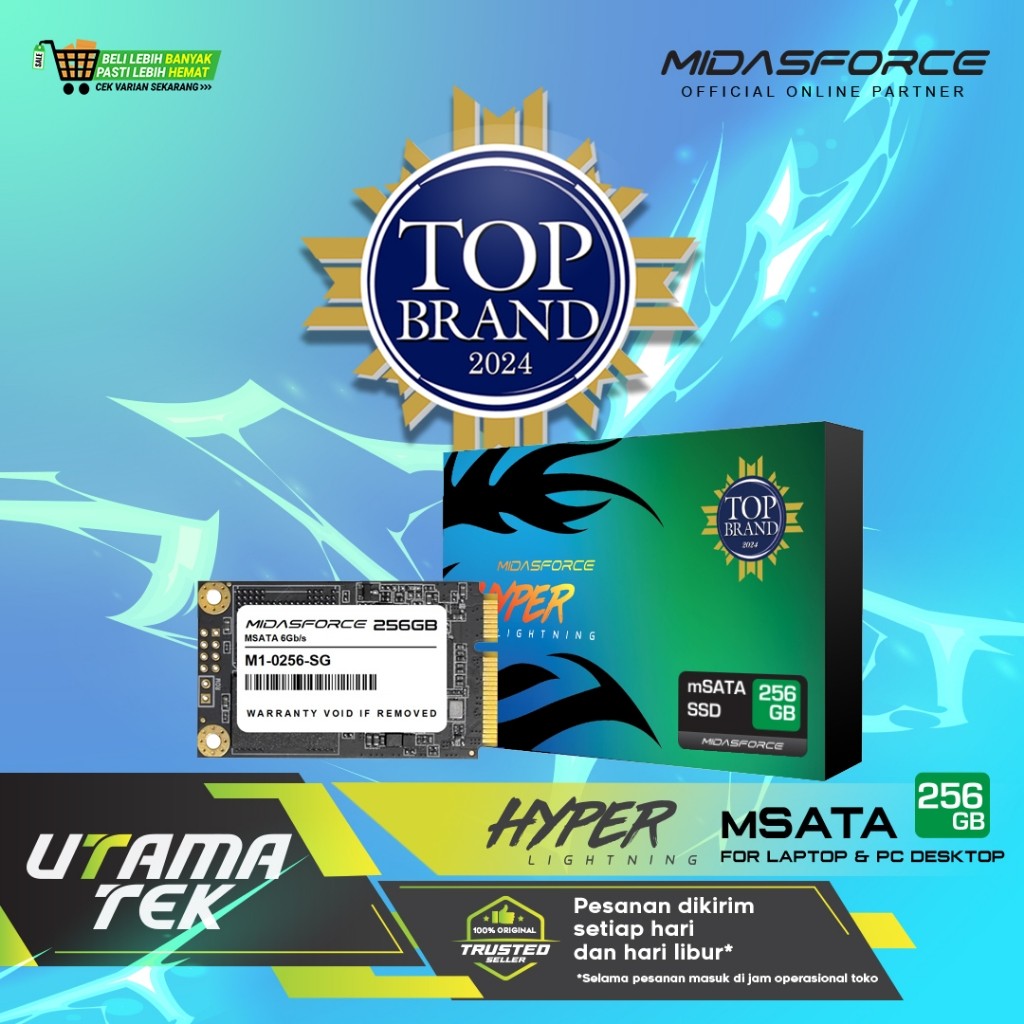 SSD MSATA 256gb mSATA 256 GB MIDASFORCE HYPERLIGHTNING