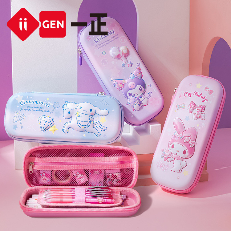 

azamtea2STOREKotak pensil / pencil case organizer anak perempuan - sanrio melody cinnamoroll kuromi - pink merah muda blue biru purple ungu ( OTH862 )
