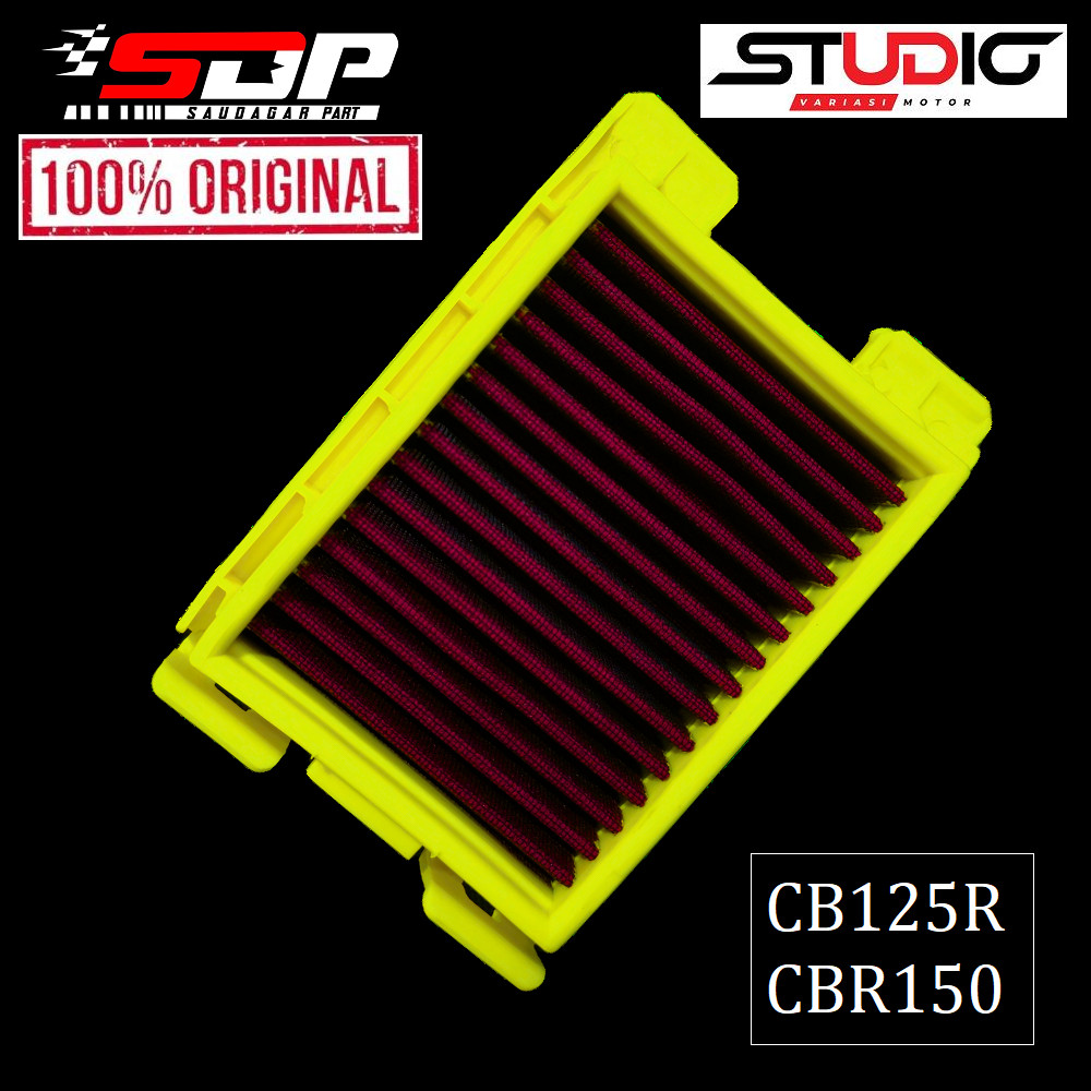 SDP HYBRID CBR CB125R - Saringan Filter Udara Hybrid Filter Udara Stainless Sdp  Cb150r Cbr150
