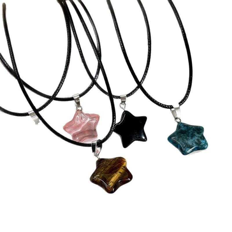 Kalung Tali Korea Liontin Bintang Kalung Bandul Bintang Kalung Liontin Bintang