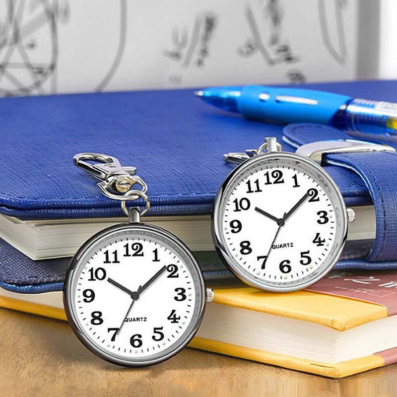 Jam Saku Gantungan Kunci Perawat Mini Hadiah Dokter Nurse Watch Jam Saku Perawat