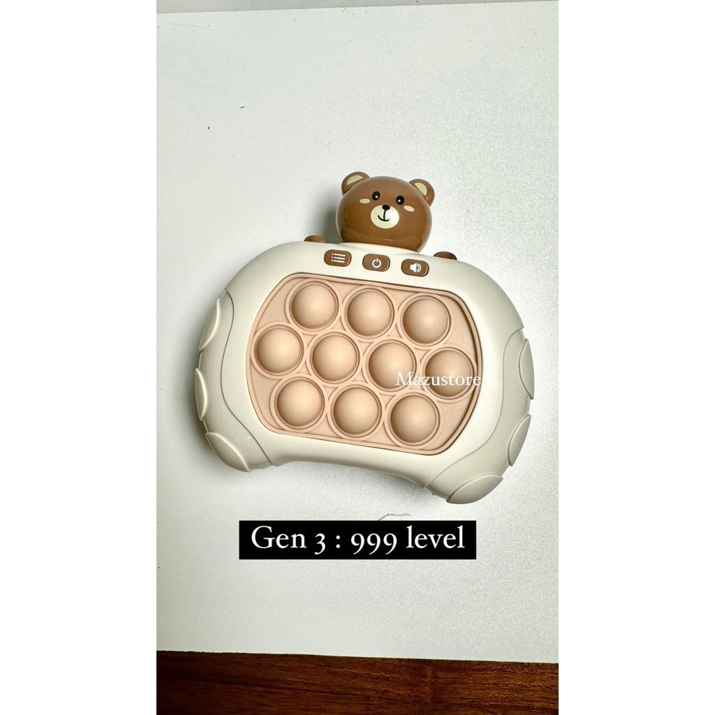 POP IT ELEKTRONIK new Pop It Push Bubble Game CONSOLE - BEAR LV999