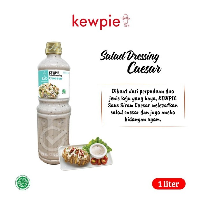 Kewpie Saus Siram / Salad Dressing [1 Liter] - Caesar