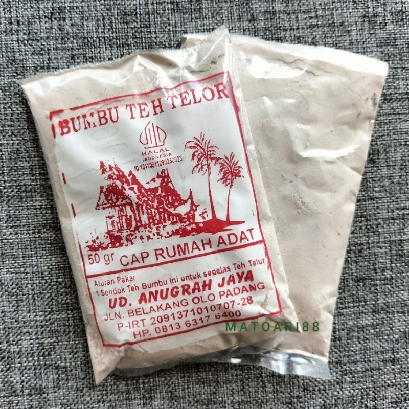 

[oddsolshop] pekanbaru/Bumbu Teh Telor / Telur 20 PCS Cap Rumah Adat 50GR UD Anugrah Jaya Mix Drink