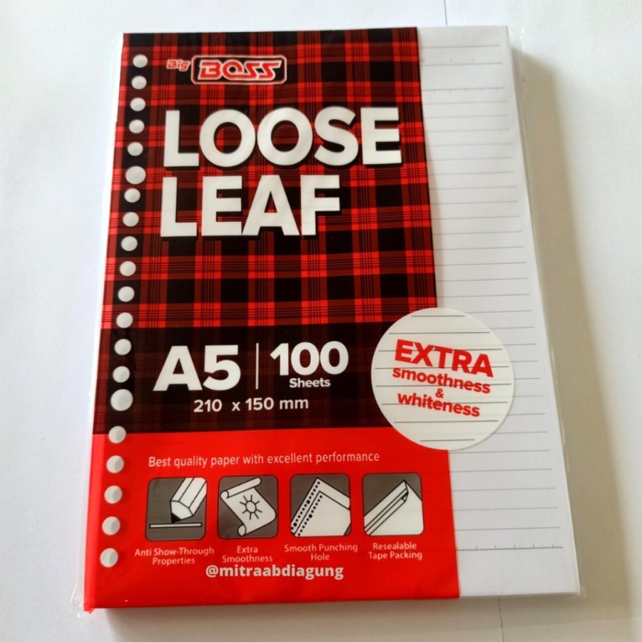 

Loose Leaf Big Boss A5 Isi 100 Lembar - HEMAT