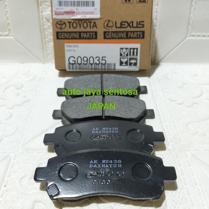 brake pad kampas rem depan toyota avanza xenia veloz rush terios ori