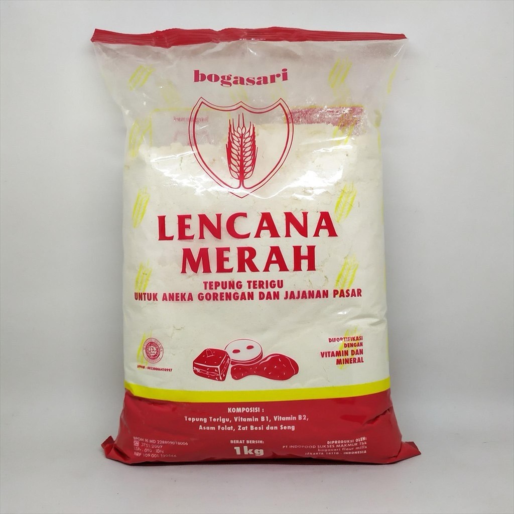 

TEPUNG TERIGU LENCANA MERAH 1 KG - BOGASARI
