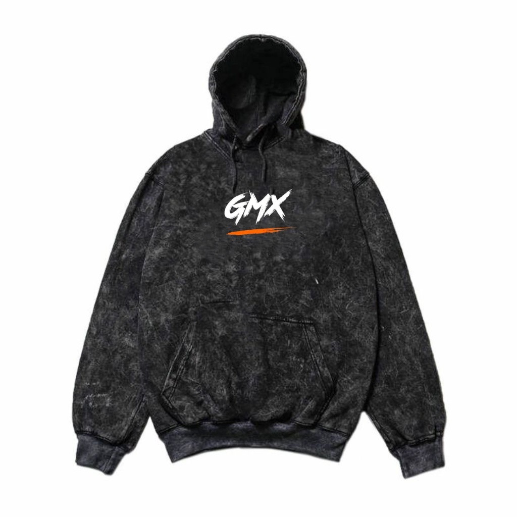 Geoff Max Oficial - Pullover Hoodie Woshing Black Snow #09 Pria Wanita Katun Plecce Tebal Premium Si