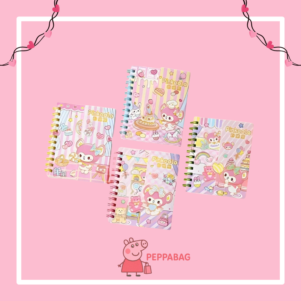 

Buku Catatan Ring A7 Dobel Cover Notebook Ring A7 Dobel Cover Karakter Lucu - ES0262