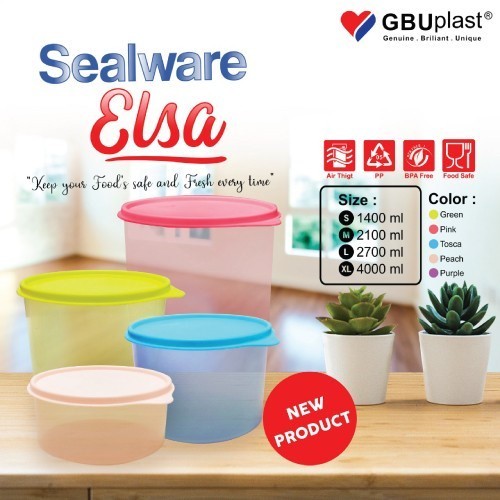 GBU PLAST SEALWARE ELSA MEDIUM 2100ML / TOPLES PLASTIK