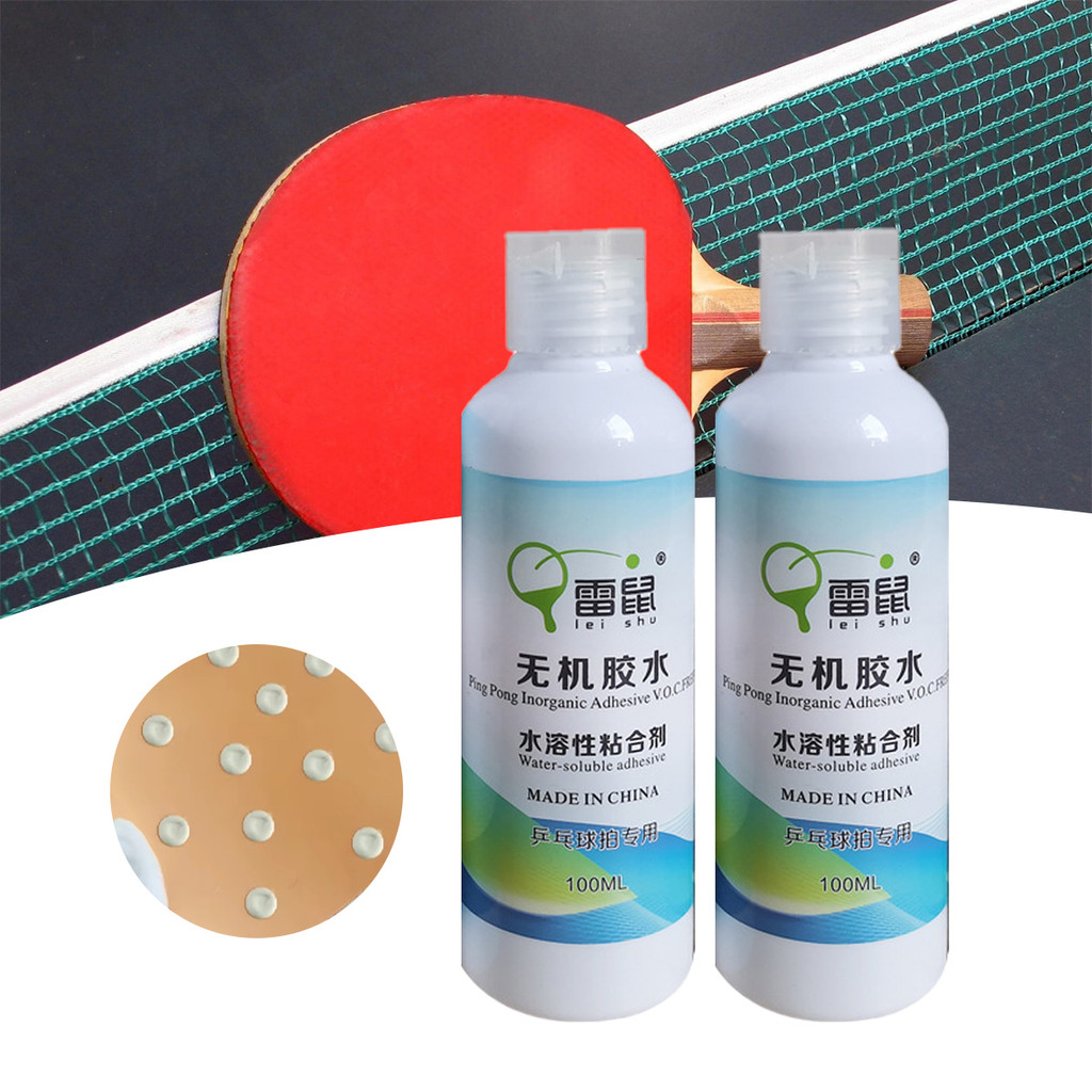 Cepat kering Lem bet pingpong Kelarutan Air Lem Karet Bet Tenis Meja Khusus untuk raket tenis meja