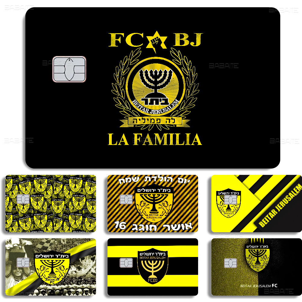 

B-Beitar J-Jerusalem F-FC Fashion Cute Cartoon Cat Painting Anime Game Unique Film Sticker Case Skin For Credit Card No Chip