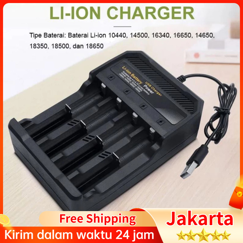 4 Slot Fast Charger Baterai Battery AA AAA MS-5D84A / Baterai / Battery / Baterai Fast Charger / Cha