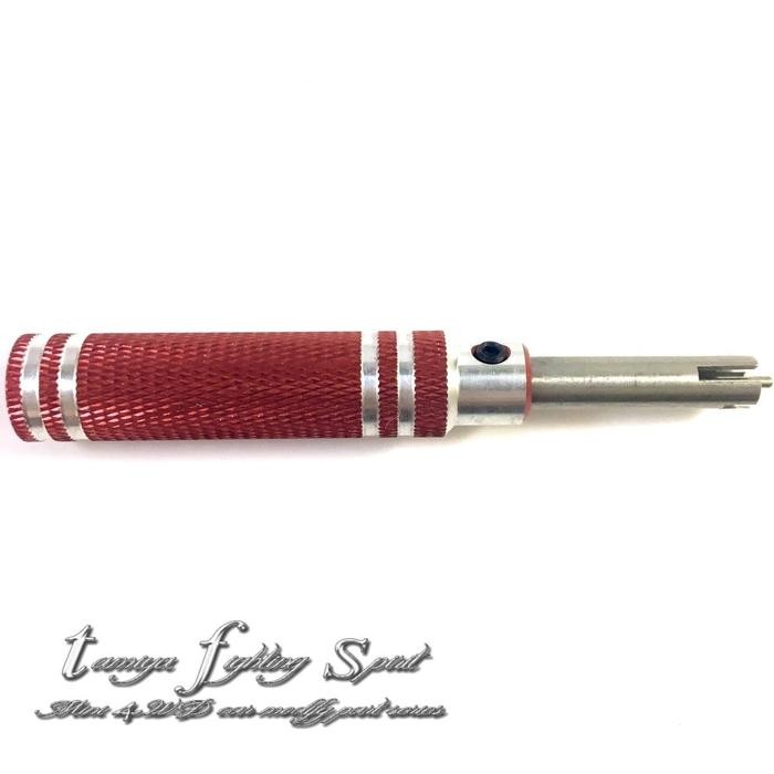 Rep Tamiya MS Chassis Suspension Drill Tools Red (TL4113)