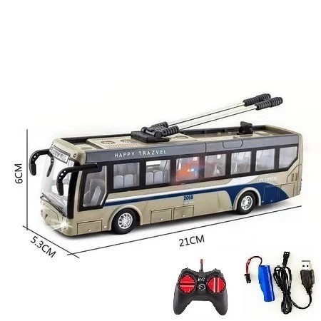 Mainan Mobil RC City Bus / Remote Control Bus Kota / Bus Travel Remote Control skala 1:32
