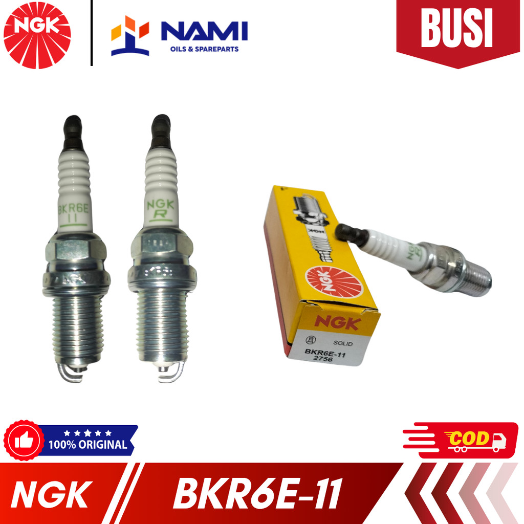 *BUSI NGK BKR6E-11 / BKR 6 E -11* Busi motor - Original