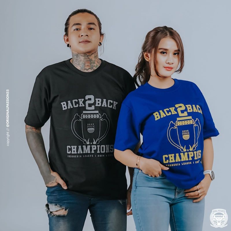Print Kaos PERSIB Back to Back Champions