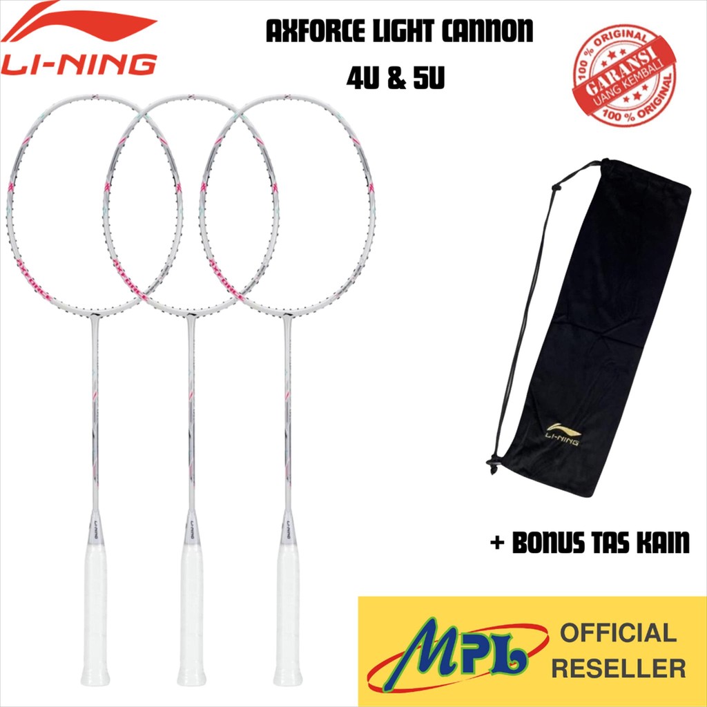 RAKET BADMINTON LINING AXFORCE CANNON LIGHT 4U & 5U
