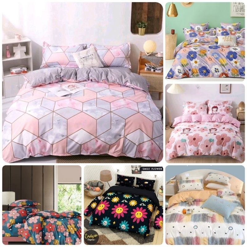 CUANSALE Sprei motif Bunga Sprei Homemade motif Bunga Sprei Bunga