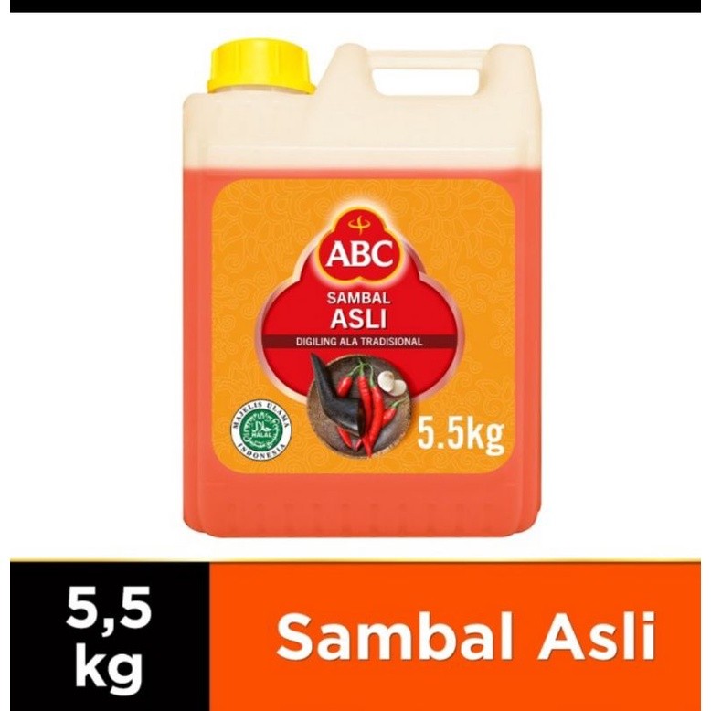 

Saus Sambal Asli ABC 5,5 Kg Jerigen