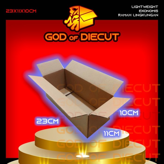 

23x11x10 cm kardus box kotak karton packing barang polos baru